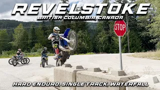 Revelstoke, British Columbia: Hard Enduro, Single Track, Waterfall with Sam King | Moto Vlog Day 3 |