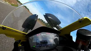 Close Call! Aprilia RS 660 with street tires at Spreewaldring