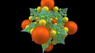 Sphere inversions in FCC lattice, detail