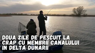 Doua zile de pescuit la crap din barca, in Delta Dunarii, alaturi de membrii canalului SUPER PARTIDA