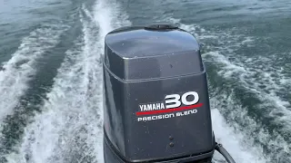 Yamaha 30hp 3cylinder 2stroke 2000 service and boat test