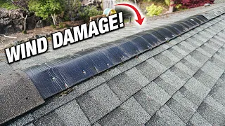 How To Fix Roofing Ridge Caps Damaged From Strong Winds! DIY For Beginners!