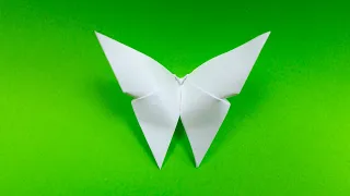 Бабочка оригами. Как сделать бабочку из бумаги А4 без клея и без ножниц - простое оригами