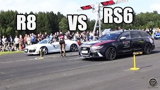 AUDI RS6 AVANT VS AUDI R8 - WHO WINS?