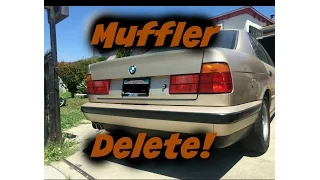 MUFFLER DELETE/ STRAIGHT PIPE BMW E34 530I