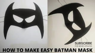 Batman mask making || easy paper mask || batman paper mask kaise banaye || superhero mask making