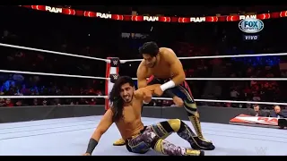 Mustafa Ali Ataca a Mansoor - Raw Español Latino- 11-10-2021_HIGH