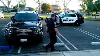 Arrested and Cuffed to a Torrance  PD Cruiser.