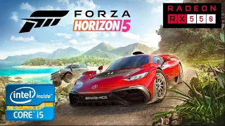 Forza Horizon 5 Gameplay on i5 3570 and RX 550 4gb (Low Setting)