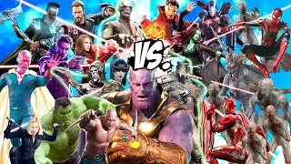 THANOS vs AVENGERS & GUARDIANS OF THE GALAXY - INFINITY WAR (THANOS ARMY) - EPIC SUPERHEROES BATTLE