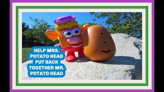 Mister and Mrs. Potato Head Toy, scavenger hunt at the park Learn the different names of Body Parts