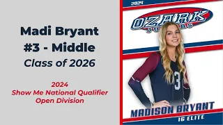 Madi Bryant: Show Me National Qualifier 2024