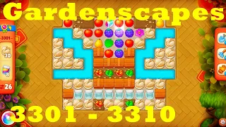 Gardenscapes Level 3301 - 3310 HD Walkthrough | 3 - match game | gameplay | android | ios | pc | app