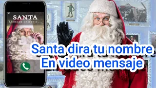 Crea tu vídeo de navidad con saludo personalizado de papá Noel.