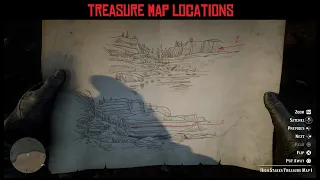 RDR2 100% Walkthrough. Treasure Map Locations