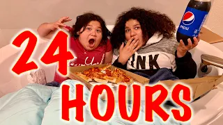 24 HOURS OVERNIGHT IN OUR BATHROOM CHALLENGE!!