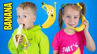 Bananas Song and More Kids songs with Gaby and Alex