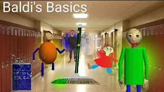 CRAZY Teacher tries to SPANK me with RULER (Baldi's Basics)