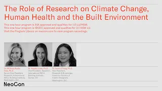 The Role of Research on Climate Change, Human Health and the Built Environment