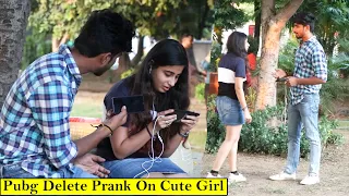 Pubg Delete Prank On Cute Girl | The Filmy Express