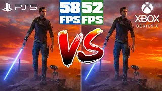 Star Wars Jedi: Survivor - Framerate FPS & Image Quality IQ Comparison - PS5 vs Xbox Series X