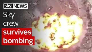 Watch as Sky News crew survives Islamic State suicide bomb explosion in Mosul