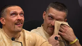 “MY FATHER IS HERE RIGHT NOW” USYK BREAKS DOWN IN POST FIGHT PRESS CONFERENCE | TYSON FURY WIN