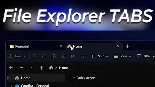 Windows 11 File Explorer Tabs are here - How to activate this feature EARLY