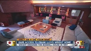 Rare tour inside Frank Lloyd Wright home