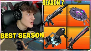 CLIX *FREAKS OUT* After USING ALL NEW WEAPONS & ITEMS In Fortnite Season 7! (Fortnite Season 7)