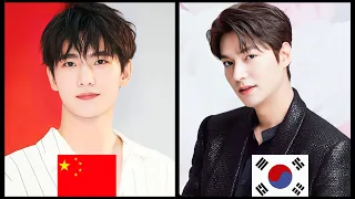 TOP 15 HANDSOME CHINESE ACTORS VS  HANDSOME KOREAN ACTORS 2024, #chinesedrama #kdrama