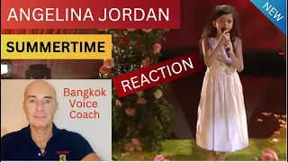 Incredible ’SUMMERTIME’ by 8 year old girl!! Opera Singer Reaction (Wow!) #angelinajordan