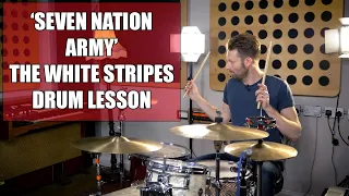 'Seven Nation Army' - The White Stripes - Drum Lesson (Meg White)
