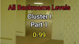 All Backrooms Level |0-99| (Cluster I) Part 1