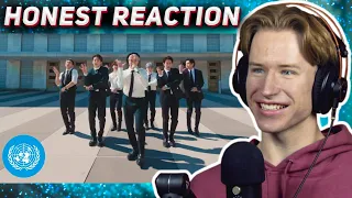 HONEST REACTION to BTS - "Permission to Dance" performed at the United Nations General Assembly