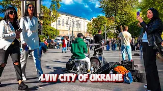 Ukraine, Liberty Avenue❤️ Walking through Lviv on a Bright Sunny Day [ 4K HDR - 60 fps ] 2024