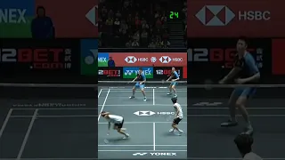 The best rally! Liu/Ou vs Ong/Teo | All England Open 2024 MD R32 #shorts #badminton
