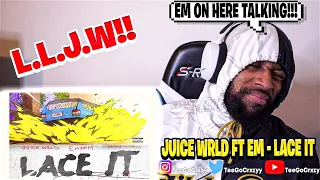 THIS NEED TO BE HEARD!!! Juice WRLD, Eminem & benny blanco - Lace It (Official Audio) (REACTION)