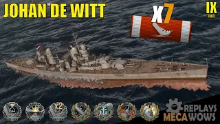 Johan de Witt 7 Kills & 232k Damage | World of Warships Gameplay