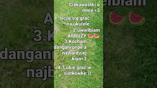 ciekawostki o mnie specjalnie dla.. @Kapibara0987