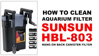 How to clean Aquarium filter | SunSun HBL 803 | Hang On External Canister Filter | Mike's Vu