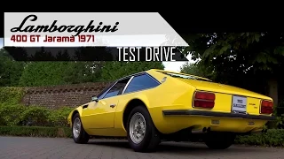 LAMBORGHINI 400GT | 400 GT JARAMA 1971 - Test drive in top gear - V12 Engine sound | SCC TV