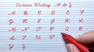 Cursive writing A to Z | Cursive capital letters ABCD | Cursive ABCD | Cursive handwriting practice