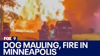 Minneapolis dog mauling, fire happen on same block