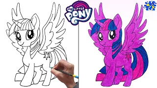 How to Draw Twilight Sparkle from My Little Pony || Easy Step by Step