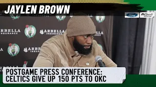 Jaylen Brown on Celtics' brutal loss to OKC: "We probably had that coming to us, if you ask me."