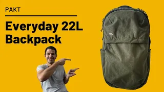 Pakt Everyday (EDC) 22L Backpack Review - Minimalist Travel Friendly Tech Bag!