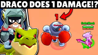 Draco Can Deal 1 Damage!? | Draco Experiments!! #Cyberbrawl #Godzilla