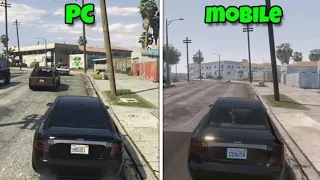 GTA 5 PC VS GTA Android Side By Side Comparison pt2