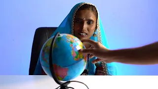 Tribal lady Parvati learns about the Earth, Moon & Sun